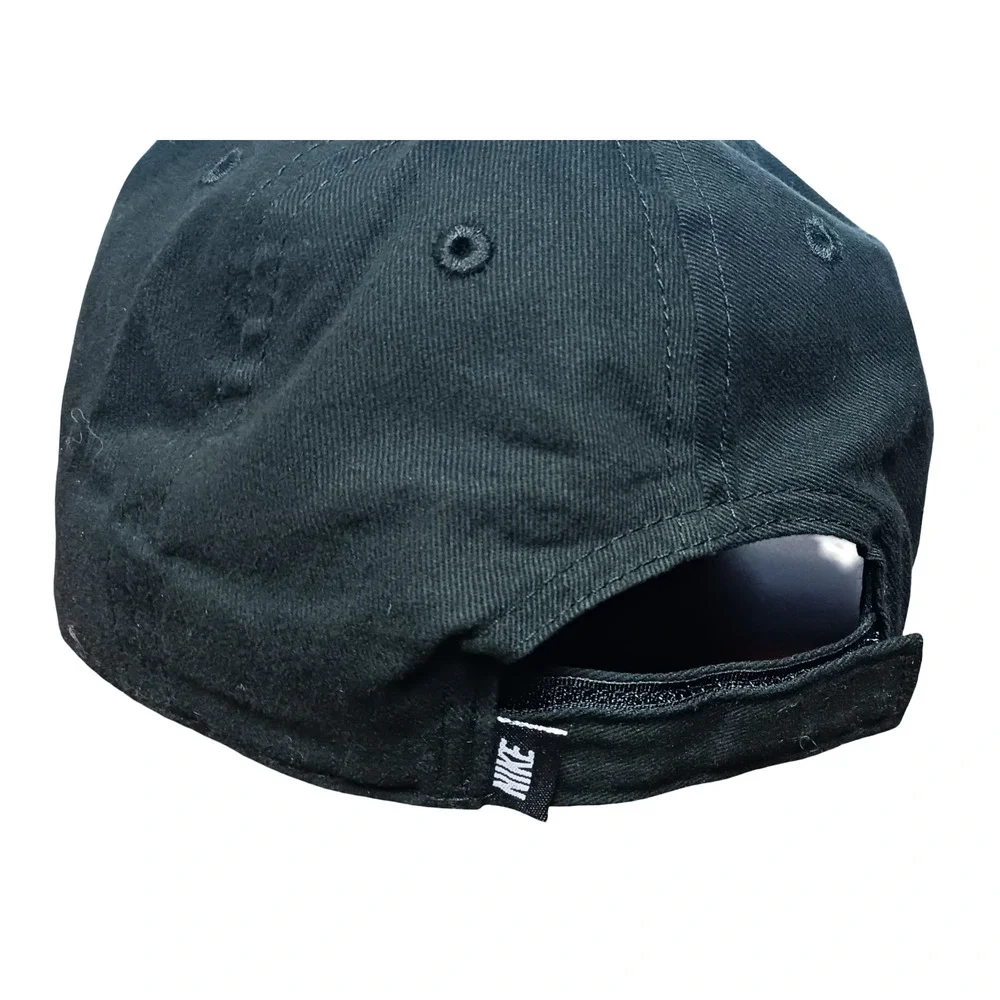 Nike Club Cap Kids Youth Swoosh Adjustable Hat Black White Size 4-7 New